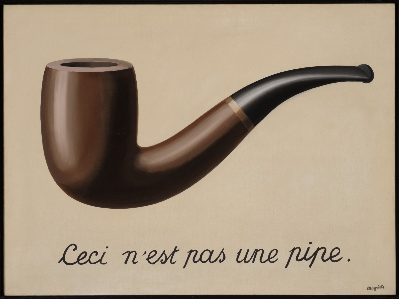 René Magritte, The Treachery of Images (This is Not a Pipe)