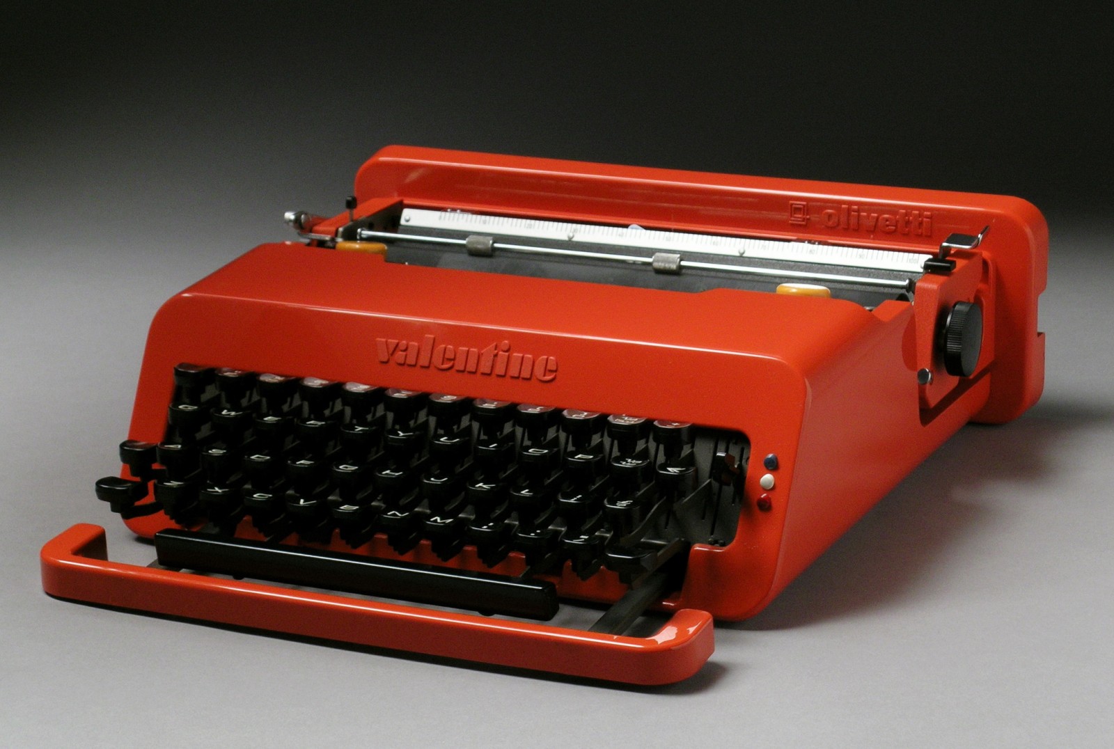 Ettore Sottsass, in collaboration with Perry A King, Valentine portable typewriter