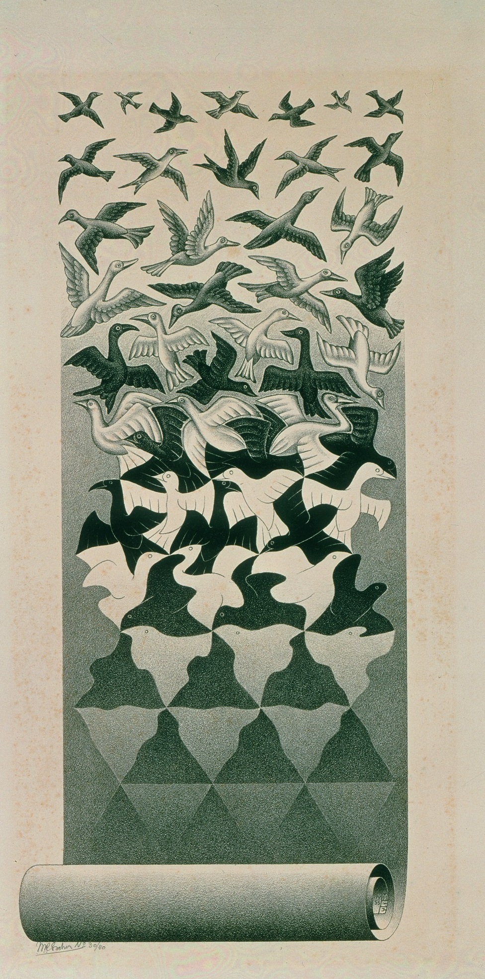 M.C. Escher, Liberation, 1955