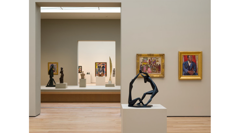 Installation view of the new Modern Art presentation on BCAM, Level 3, Los Angeles County Museum of Art, June 13, 2021–ongoing, photo © Fredrik Nilsen