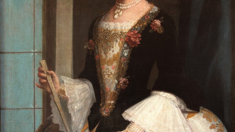 Image: Juan Patricio Morlete Ruiz, Mexico, 1713–1772, Portrait of Doña Tomasa Durán López de Cárdenas (Retrato de Doña Tomasa Durán López de Cárdenas), c. 1762