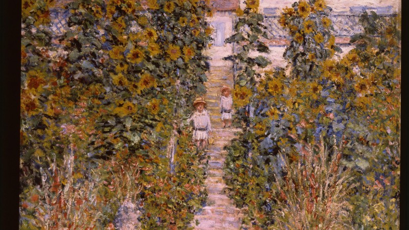 Image: Claude Monet, Le Jardin de l'artist a Vétheuil, 1881