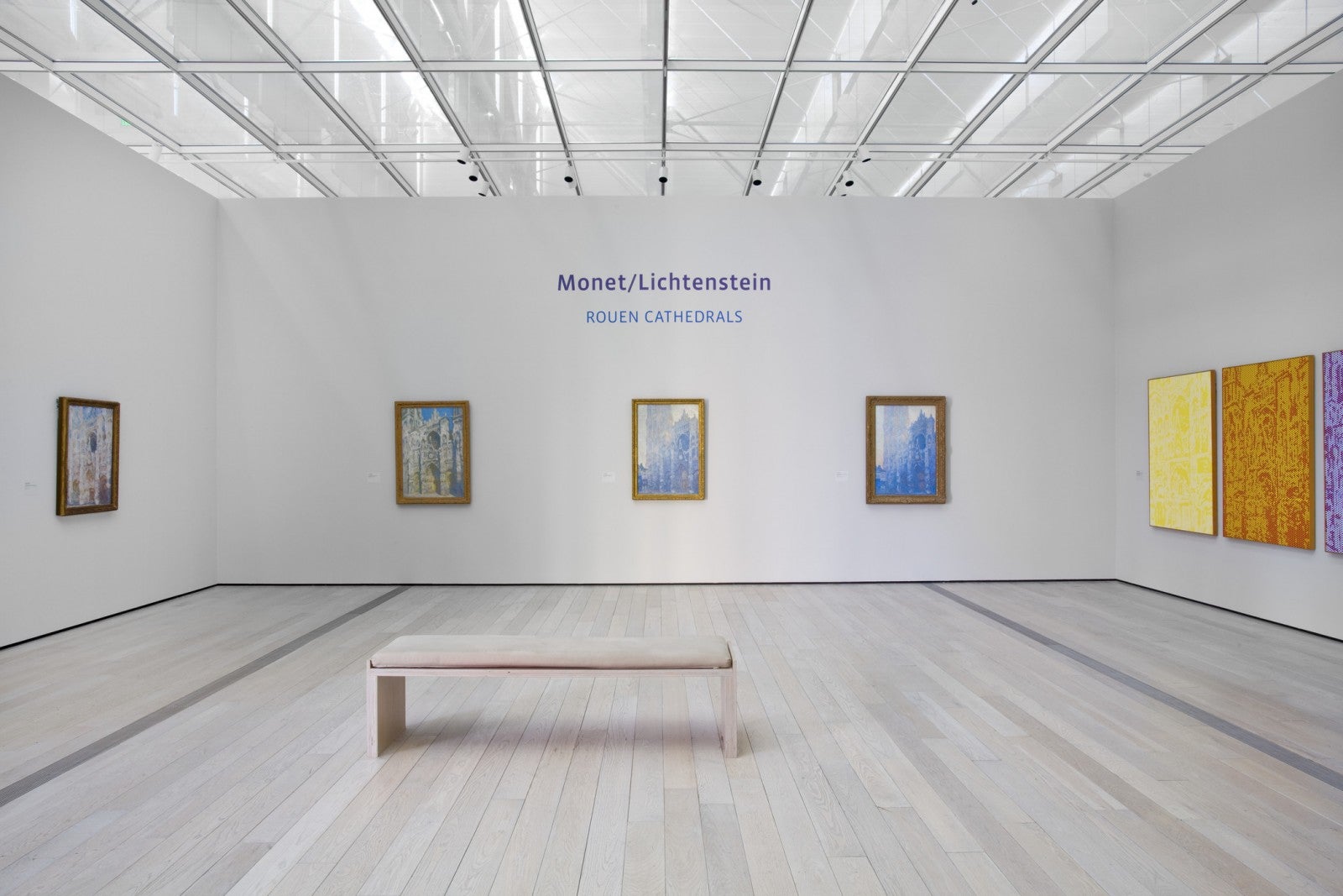 Monet/Lichtenstein: Rouen Cathedrals Install Shot