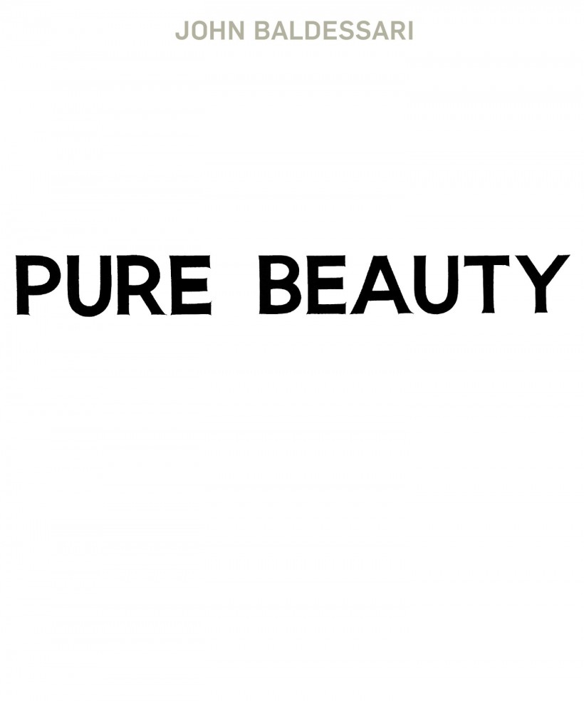 Image: John Baldessari: Pure Beauty Catalogue Cover