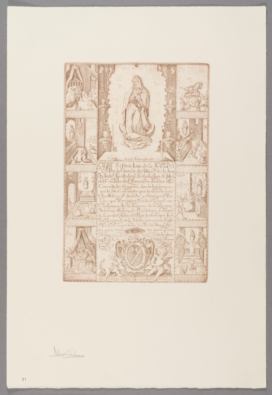 Indulgence for Donation of Alms toward the Erection of a Church Dedicated  to the Virgin of Guadalupe, ca. 1615–20 (2010 reprint) | LACMA